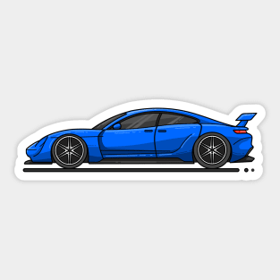 supercar blue Sticker